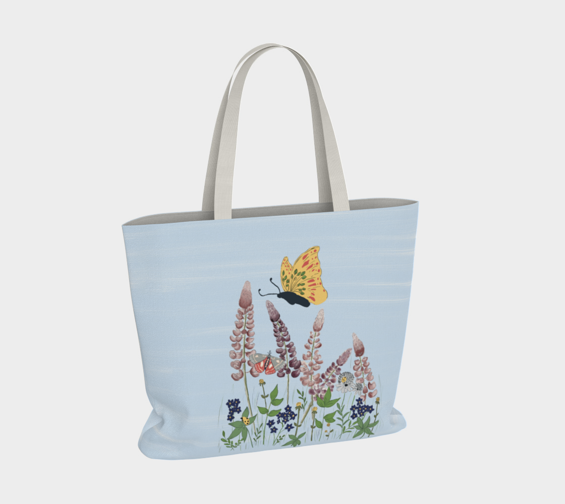 Daytime in the Meadow - Large Tote